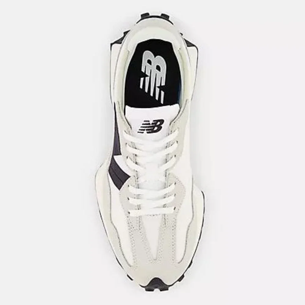 NEW BALANCE Women's 327 Shoes Size 9B In Sea Salt with NB 103 White And Black - Picture 3 of 13